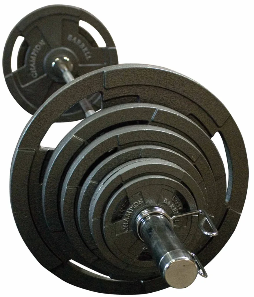 olympic-barbell-with-weight-plates